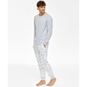 Holiday Lane Men's Star Mix It Cotton Matching Family Pajamas Set Size L 1242